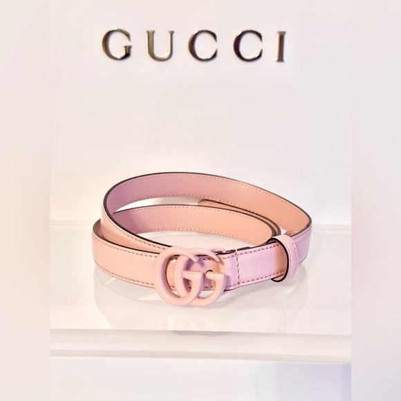 Gucci Accessories - Gucci Pink Matte Belt
